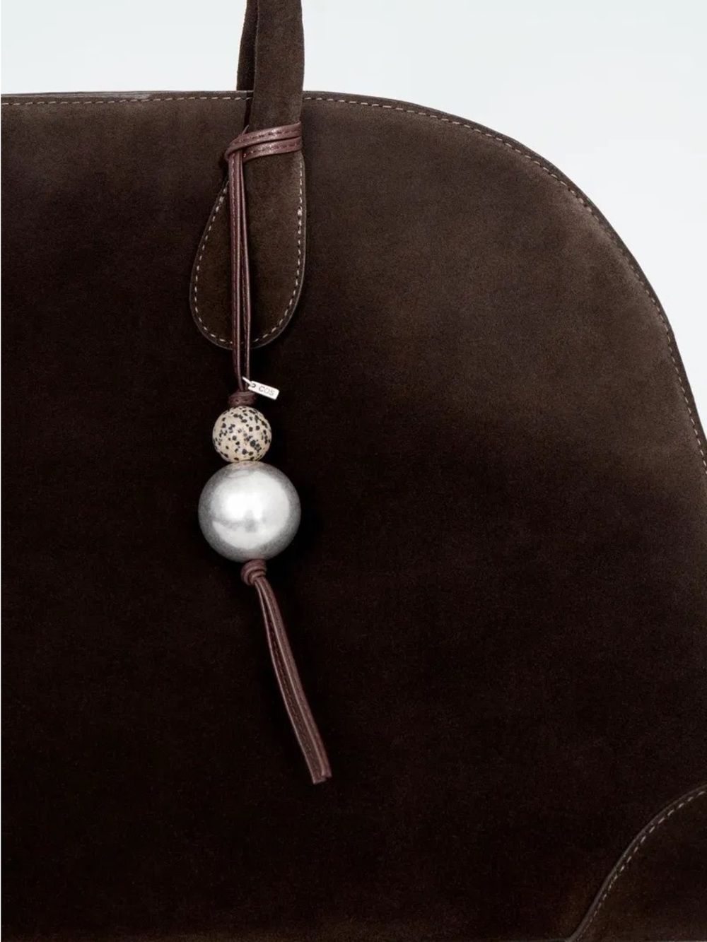 COS Beaded Leather Bag Charm